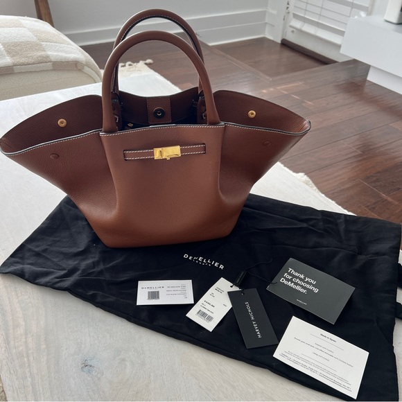 DeMellier Handbags - DEMELLIER MIDI NEW YORK TAN/ECRU
